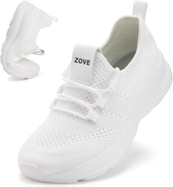 ZOVE Wide Toe Box Shoes Women Extra Wide Width Sneakers Ultra Light Road Running Shoes Non-Slip Tennis Sneakers Breathable Walking Athletic
