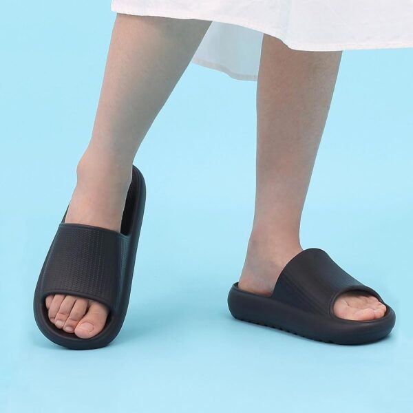 Comwarm Cloud Slide Sandals for Women Men Ultra Comfort Recovery Pillow Slippers Soft Summer Beach Shoes with Low Arch Support