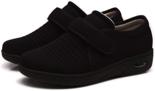 Mei MACLEOD Women's Diabetic Shoes, Edema Shoes for Swollen Feet Wide Walking Shoes for Elderly Plantar Fasciitis