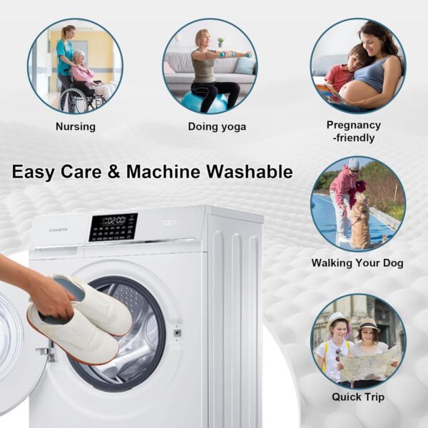 Womens Walking Shoes Comfortable Wide Diabetic Shoes Adjustable Elderly Neuropathy Bunion Swollen Feet Nursing Shoe Breathable Indoor Outdoor Flat Slippers