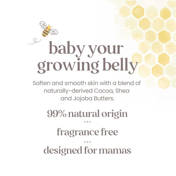 Burt's Bees Christmas Gifts, Mama Belly Butter, Stretch Mark Cream for Pregnancy Massages Body & Reduces Scar Appearance, Prenatal & Postnatal Skin Care, Shea Butter & Vitamin E Rich Formula, 6.5 Oz