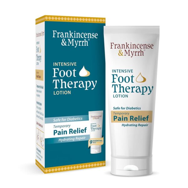Frankincense and Myrrh Foot Pain Relief Cream - Intensive Foot Therapy Lotion - Diabetic Nerve Pain Relief Cream | Restless Leg Syndrome | Frankincense Essential Oil, 3 Ounce (1-Pack)