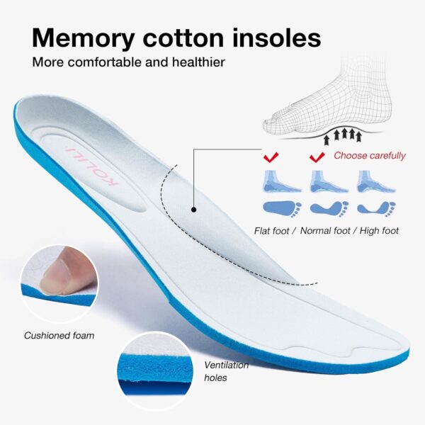 KOLILI Women's Wide Toe Box Shoes Easy Slip On Cushion Walking Sneakers