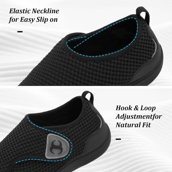 Womens Walking Shoes Comfortable Wide Diabetic Shoes Adjustable Zero Drop Edema Shoe Breathable Neuropathy Nursing Shoes Casual Wide Width Sneakers