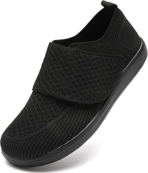 Diabetic Shoes for Women Wide Toe Box Adjustable Slip On Orthopedic Sneakers Zapatos para Diabéticos Mujer Comfortable Walking Women Shoes for Swollen Feet