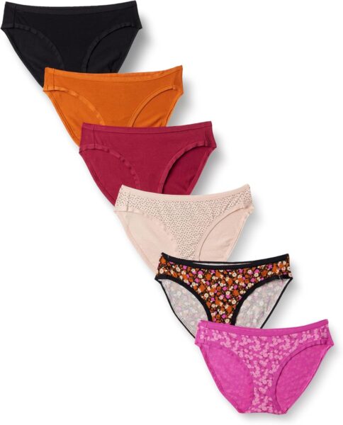 Amazon Essentials Womens Cotton Bikini Brief Underwear (Available in Plus Size)