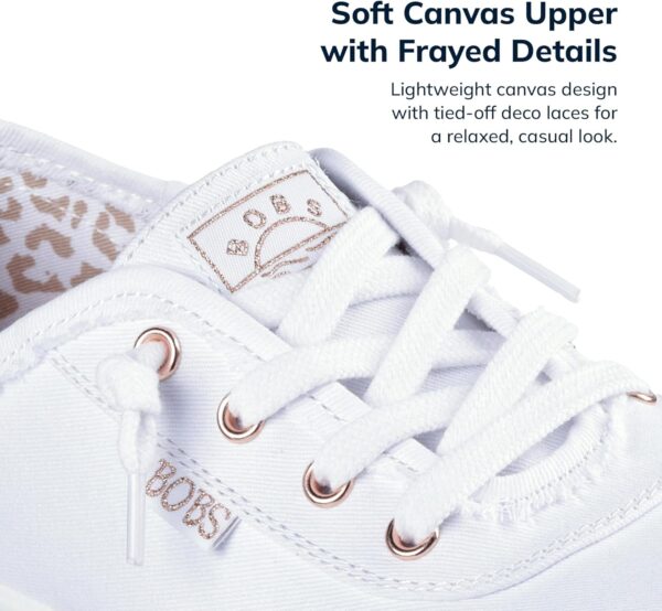 Skechers Women's Bobs B Cute Sneaker – Memory Foam, Flexible Outsole, Lightweight Vegan Shoes
