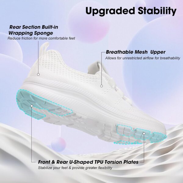 ZOVE Wide Toe Box Shoes Women Extra Wide Width Sneakers Ultra Light Road Running Shoes Non-Slip Tennis Sneakers Breathable Walking Athletic