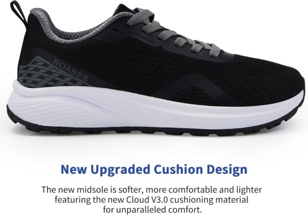 Women's Wide Toe Box Sneakers, Wide Tennis Running Shoes, Rubber Non-Slip Breathable Gym Workout Shoes