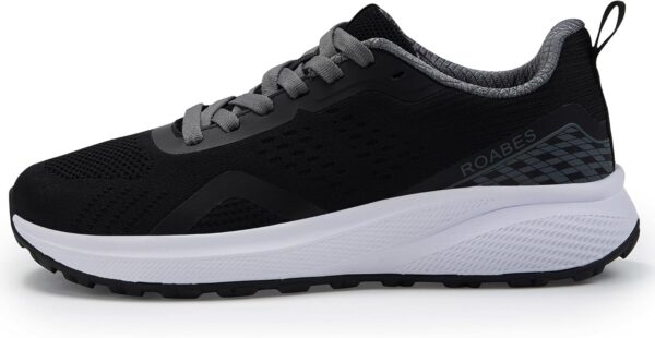 Women's Wide Toe Box Sneakers, Wide Tennis Running Shoes, Rubber Non-Slip Breathable Gym Workout Shoes