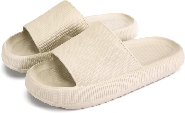 rosyclo Cloud Slippers for Women and Men, Pillow House Slippers Shower Shoes Indoor Slides Bathroom Sandals, Ultimate Comfort, Lightweight, Thick Sole, Non-Slip, Easy to Clean