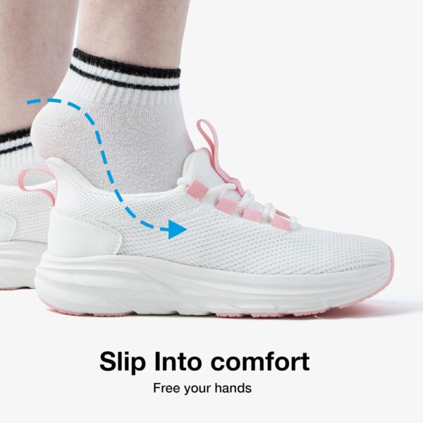 KOLILI Women's Wide Toe Box Shoes Easy Slip On Cushion Walking Sneakers