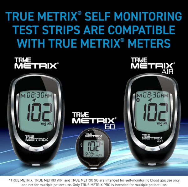 True Metrix Blood Glucose Test Strips, 50 Count