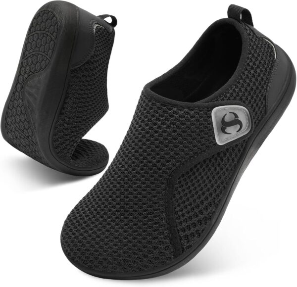 Womens Walking Shoes Comfortable Wide Diabetic Shoes Adjustable Zero Drop Edema Shoe Breathable Neuropathy Nursing Shoes Casual Wide Width Sneakers