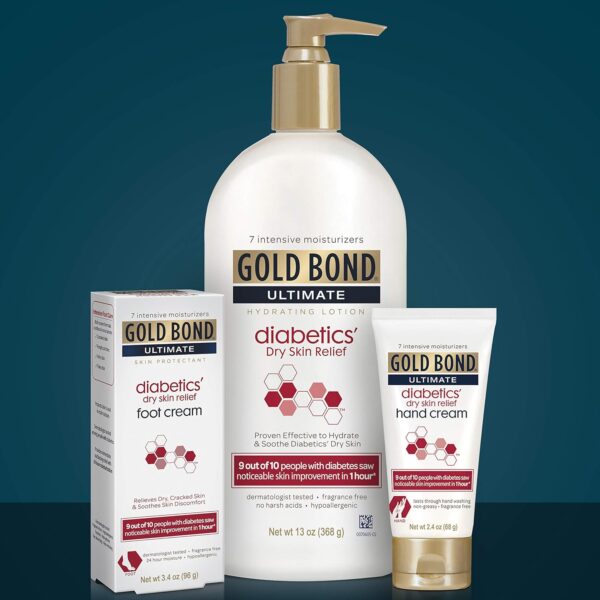 Gold Bond Diabetics' Dry Skin Relief Body Lotion, 4.5 oz., With Aloe to Moisturize & Soothe