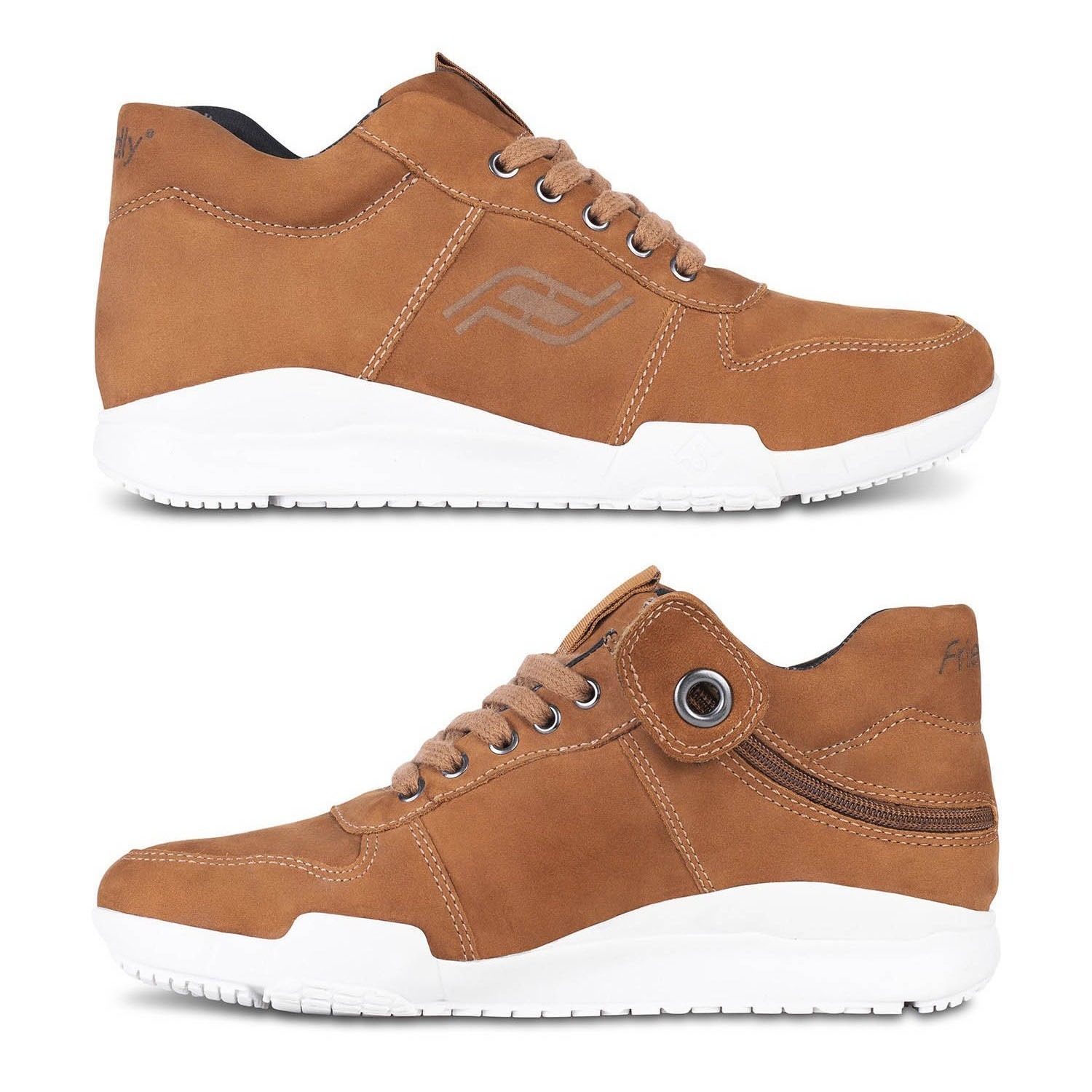 mens leather mid top sneakers