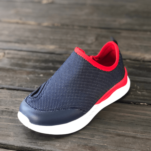 Force Navy Blue & Red Kids' Shoe - Friendly Shoes - The Shoe for All  Abilities